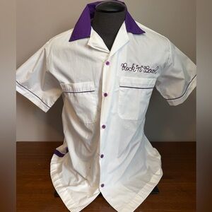 Sea-Doo Bombardier Expo 2003 New Orleans Rock n Bowl Shirt White Purple M